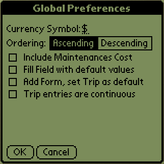 Preferences Form